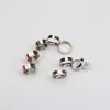 Moda superfície lisa de aço inoxidável banda jóias anéis para homens mulheres misturam estilo