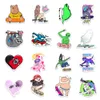 100Pcs-Pack Lovely cartoon skateboarding Go skating Vinyl Sticker Waterproof Stickers for Water Bottle Laptop Planner Scrapbook Wall Skateboard Organizer Decals