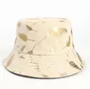 Summer Bucket Hat Fisherman Cap Women Men Prezent szeroki Brim Floral Universal Travel Sun Beach Hats DB684