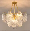 Lustre de cristal de casca de luxo LED LED LIGH