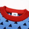 Baby MixColor Trui Winter Kinderkleding Kinderen Kind Knappe O hals Lange mouw Pullover Gebreide Tops voor Jongens 210625