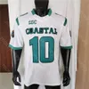 WSK NCAA COLLEGE COASTAL CAROLINA CHANTICLERES FOUTBOOLJERSEY GRAYSON MCCALL WHITE SIZE S-3XLすべてのステッチ刺繍