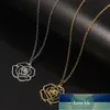 Rinhoo Stainless Steel Necklace Dandelion Triangle Rose Flower Butterfly Pendant Chains Party Boho Statement Jewelry Gifts Factory price expert design Quality