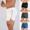 Heren bodybuilding fitness gyms shorts man zomer training mannelijke ademend mesh snelle droge jogger strand korte broek sportkleding 210421