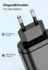 20W PD Fast ChargerアダプタQC3.0 USB-C Travel Wall Charger Dual USB電源プラグSamsung S21 Ultra S20 Huawei Android携帯電話用