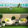 Decorative Flowers & Wreaths 1Pcs Artificial Grassland Simulation Moss Lawn Turf Fake Green Grass Mat Carpet DIY Micro Landscape H336q