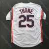 Jim Thome Jersey 2018 Hall Of Fame Patch 1995 WS Navy Blanc Gris Rouge Joueur Fans Pull Salute to Service Blanc Bouton Retourner Taille S-3XL