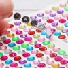 Gorący sprzedawanie dzieci DIY Dekoracyjne 3D samoprzylepne Multicolor Dekoracyjne Naklejki Rhinestone 168 sztuk / Arkusz Rozmiar 6mm