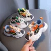 Mode Kinderen Lederen Chunky Sneakers Kinderen Jongens Tennis Schoenen Herfst Peuter Meisjes Mesh Sport Schoenen Designer Kinderschoenen 3-6Y G1025