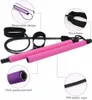 Bärbara Pilates Bar Kit Resistens Band Yoga övning Foot Loop Toning Bar Yoga Pilates för Yoga Stretch Twisting Sit-Up Bar H1026