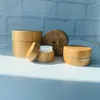 Bouteilles de stockage pots 10g 30g 100 pcs / lot bambou aluminium conteneurs d'aluminium vides crème crème pour les yeux cosmétiques