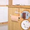 Hooks Rails Kitchen Självhäftande handduk Hållare Toalettpapper Badrum Tillbehör Skåp Rollhylla Vävnad Hanger Rack
