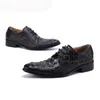 Marrone/Nero Moda Scarpe Oxford Uomo Italiano Tipo Scarpe da uomo fatte a mano Scarpe eleganti stringate in vera pelle, 38-46