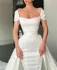 Eleganckie Satin Syrenki Suknie Ślubne Suknie Ślubne Suknie ślubne z odpinanym pociągu Vestido de Novia Dostosuj