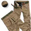 Hiver Épaissir Polaire Armée Cargo Pantalon Tactique Salopette Hommes Militaire Coton Pantalon Occasionnel Chaud Lâche Baggy Joger Pantalon 210406