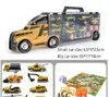 Transport Carrier Truckset met kleurrijke Mini Mental Die Cast Cars Innovative Racing Game Map - Car Transporter Toy for Kids Toys