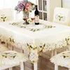 Fabric European-style embroidered table cloth tablecloth table mat tablecloth