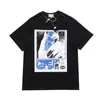 T-shirt imprimé décontracté Hommes Femmes Réception du signal du téléphone portable Japon Tops