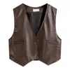 Women's Vests Fashion Suit Early Autumn 2022 Chic Vest Foreign Style Aging Shirt Two-piece Set Stra22