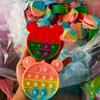 Fidget Toys Jeux de plein air Activités Sensorielle Mode Dessin animé Porte-monnaie Kid Push Bubble Rainbow Anti Stress Éducatif Enfants et adultes Jouet de décompression 2024