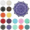 Coloré Coton Parasol De Mariée À La Main Battenburg Dentelle Broderie Parapluie De Mariage Élégant Décoration De Fête Parapluie Seaway RRF11803