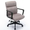 US Stock Hengming Home Office Krzesło Meble Wiosna Poduszka Mid Back Executive Desk Fabric Fair Krzesło z PP Arms Skóra 360 Zadanie obrotowe A08