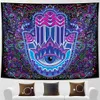 Indian Buddha Meditation Psychedelic Scen Heminredning Tapestry Bohemian Hippie Bedroom Bed Sheet Mandala Sofa Blanket 210608