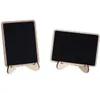 bois Mini Chalkboard Place Cards titulaires cartes de nom de mariage avec support de chevalet pour mariage, fête d'anniversaire, numéros de table, signes de nourriture,