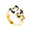 Donia sieraden luxe ring Europese en Amerikaanse mode emaille groene ogen luipaard koper micro-ingelegde zirkoon designer gift301Q
