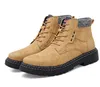 Bottes pour hommes printemps et automne de département de grande taille Botas Hombre Leather Boot Sneakers Men Shoe