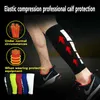 Meias de manga de compressão para corrida na perna da panturrilha Tala de suporte para caneleiras Suporte para esportes (venda individual) X0710