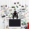 Children's Room Game Elements Wall Sticker Boys' Wall Sticker Game Room Decoration PVC Abstract Game Decoration Sticker 210914