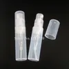 SAMBETTE 50pcs/lot High Quality Small Plastic Spray Bottle 2ml Perfume Sample Vials Clear Mist Sprayer Atomizer Wholesale