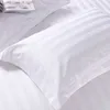 Pure White el Pillow Case 100 Satin Cotton Increase Density Striped Pillow Cover One Pair Pillowcases 50x80cm58x88cm Size SH19094179751