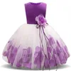 Flower Girl Baby Wedding Dress Fairy Petals Children039s Clothing Party Kids Clothes Fancy Teenage Gown 4 6 8 10T 2107271708774