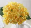 Artificial Hydrangea Flower branch home wedding decor autum silk plastic high quality fake flowers party room decoration WLL636