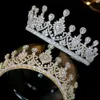 new luxury big shape women Bridal Wedding Tiaras Coroa De Noiva sparks Tiaras and crown headband hair accessories X0625