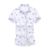 Sommarstil skjorta män korea modekläder män kort ärm designer knapp ner avslappnad skjorta camisa maskulina 5xl 6xl 7xl 210412