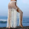 Bikini Cover-ups Holiday Style Crochet Skirt Beach Sarong Tunic Women Plus Size Kaftan Wear Swim Suit Cover Up A323 210420