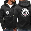 2021 herbst Winter Warme Sport männer Pullover Langarm Freizeit Jott Gedruckt Kordelzug Hoodie Fashion Zipper Mantel