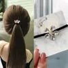 2021 Elegant Exquisite Rhinestone Scrunchies Women Girls Elastic Hair Rubber Band Accessories Tie Ring Rope Holder Headwear