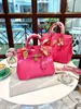 Designers Womens Handbags Purses Handbag Genuine Leather Shoulder Bags Ostrich High Quality 7 Colors With Silk Scarf Large-Capacity Women Hourglass Bag
