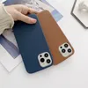 luxury Lichee leather Pattern Phone Cases for iPhone 12 Mini 11 Pro X XR XS Max 7 8 Plus Simple solid color Design Shockproof Protective Cover Case men Business style