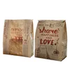 LBSISI LIFE KRAFT BREAD PAPER BAG med fönster Undvik olja Kärlek Toast Bakning Paper Bag Takeaway Food Handgjorda Paketväskor 210724