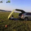 Carro lateral ardente abrigo impermeável carro suv sol shade sol tenda tarp dossel para camping jardim pesca viagem piquenique y0706