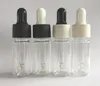10ml ciekłego zwierzaka Przezroczyste plastikowe butelki kroplomierza Wyczyść pojemniki na wodopisy do oleju eterycznego perfum SN2588