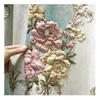 High Precision Curtains for Bedroom Villa Window Curtain for Living Room Embroidered Gauze Curtains 3D Floral Girl Curtains 210913