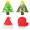 Brinquedos Empurrar Bolha Ansiedade Anti Stress Apaziguador Árvore de Natal Santa Chapéus Luvas Kawaii Coisas Autismo Antiestresse Sensorial Toy1649077