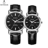 Couple montre de luxe amoureux Quartz or femmes hommes bracelet en cuir ultra-mince montres de mode RONMAR marque montres