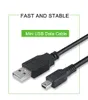 Mini-USB 2.0-Kabel, 5-polig, Mini-USB auf USB, schnelles Datenladegerät, Ladekabel für MP3, MP4-Player, Auto, DVR, GPS, Digitalkamera, HDD, Smart TV, V3-Kabel